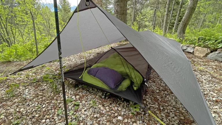 tarping camping