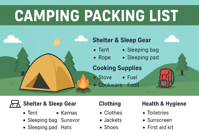 camping packing list